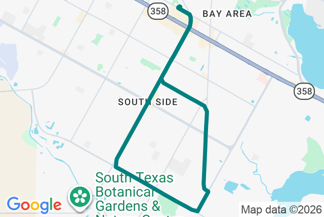 Map of route 24 Airline/Yorktown Connector