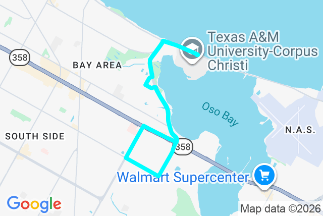 Map of route 93 FLEX