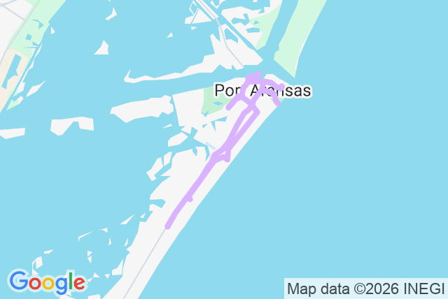 Map of route 94 Port Aransas Shuttle