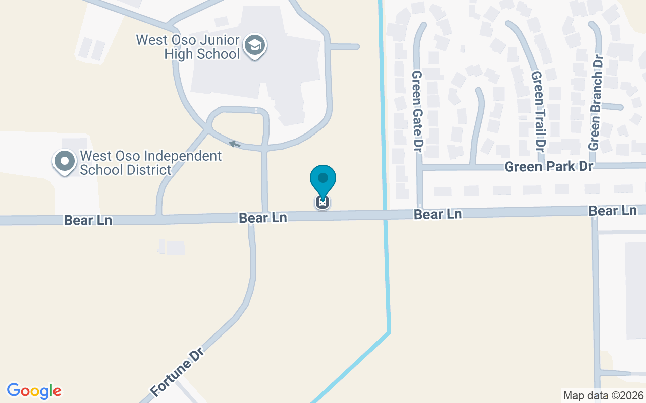 Map showing the location of Bear Ln @ Green Gate