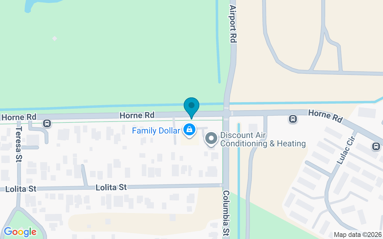 Map showing the location of 1215 Horne @ Columbia