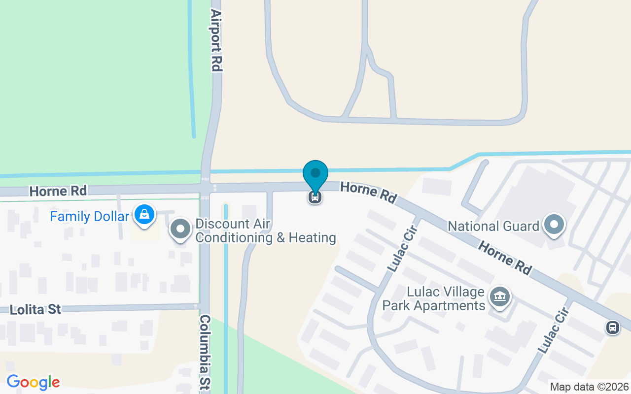 Map showing the location of Horne Past Columbia