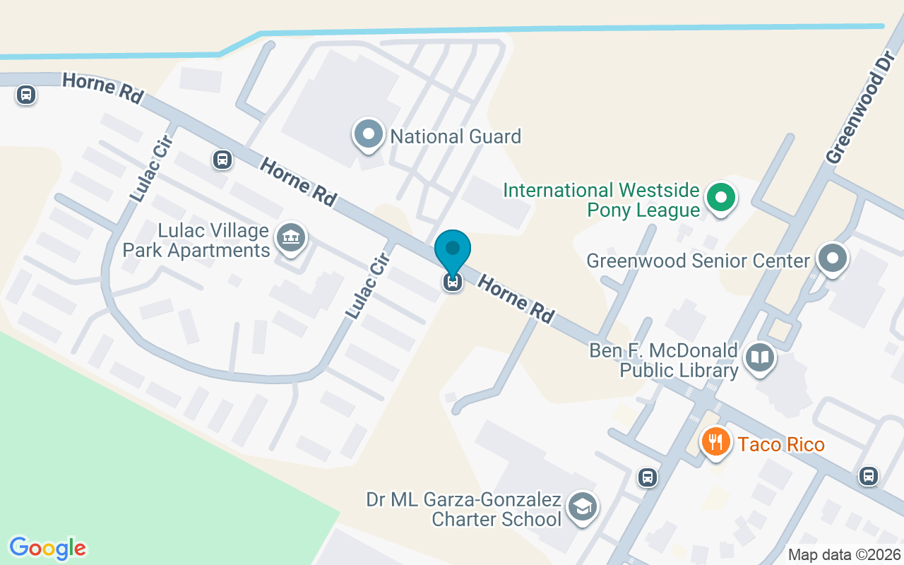 Map showing the location of Horne @ Lulac #2