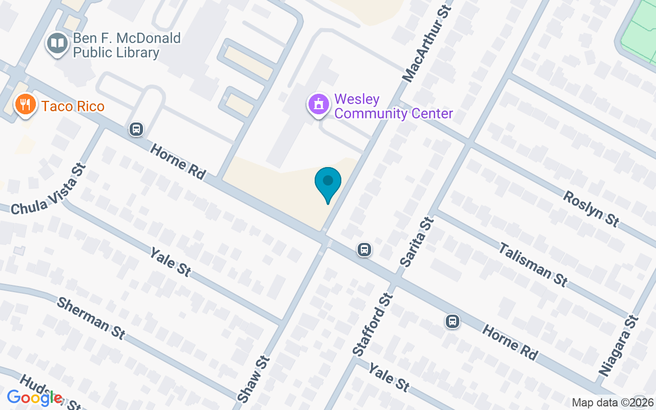 Map showing the location of Macarthur @ Horne