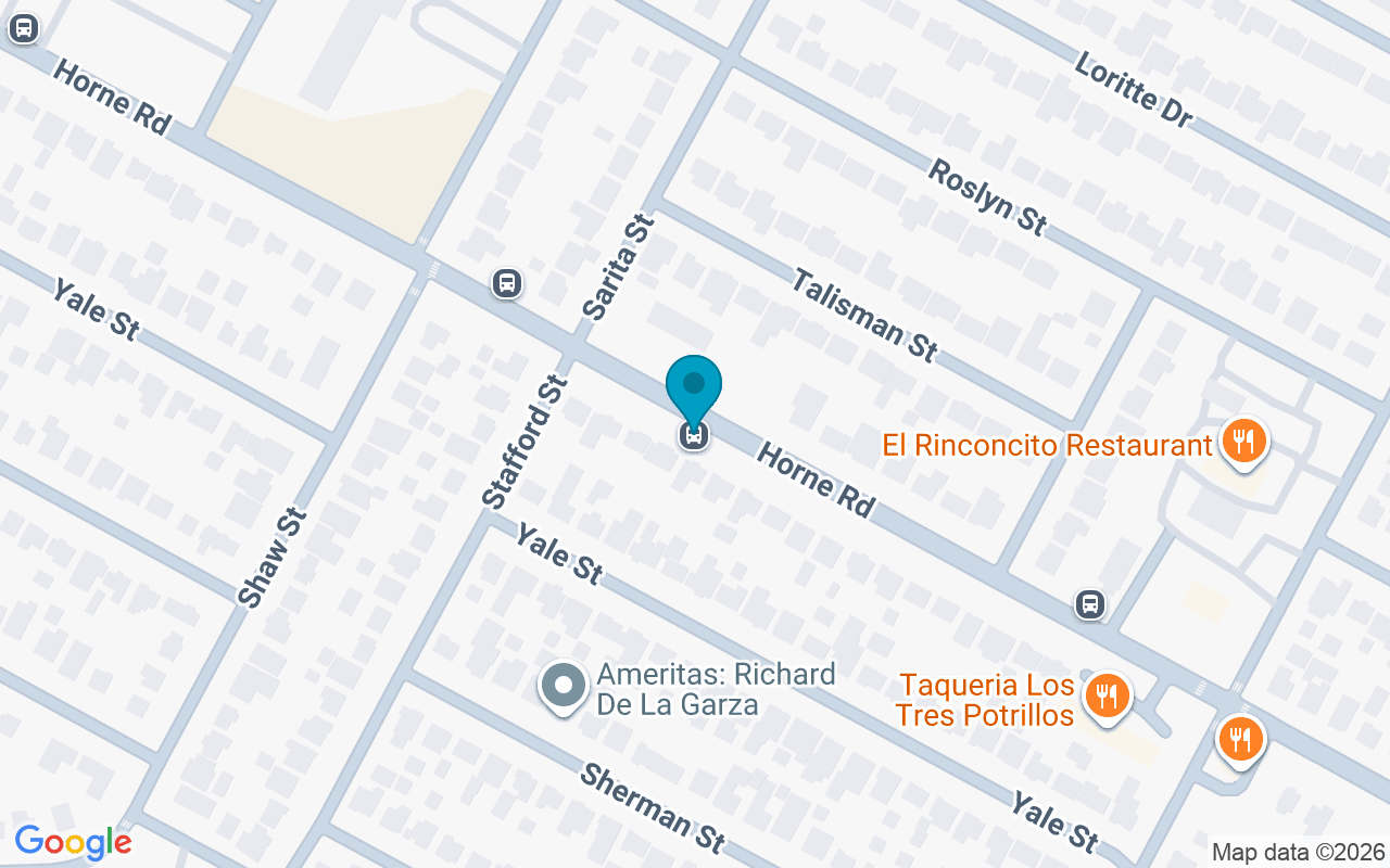 Map showing the location of 1821 Horne