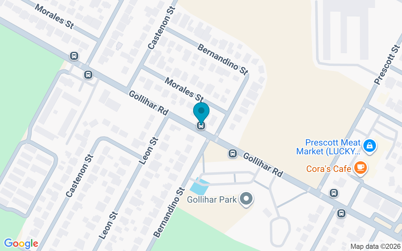 Map showing the location of Gollihar @ Bernadino