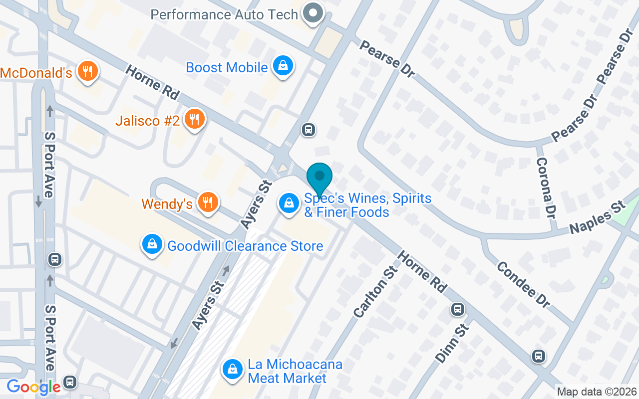 Map showing the location of Ayers @ Horne