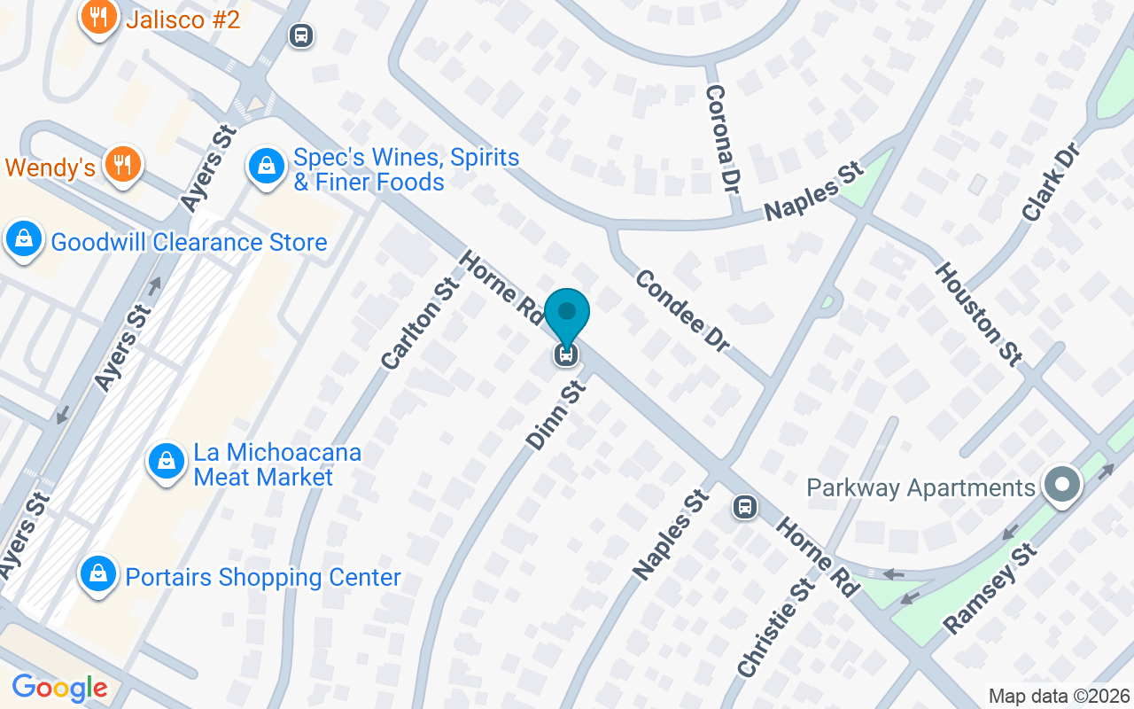 Map showing the location of Horne @ Dinn