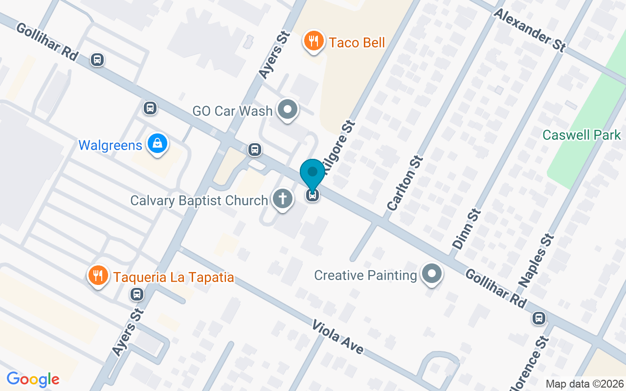 Map showing the location of Gollihar @ Kilgore