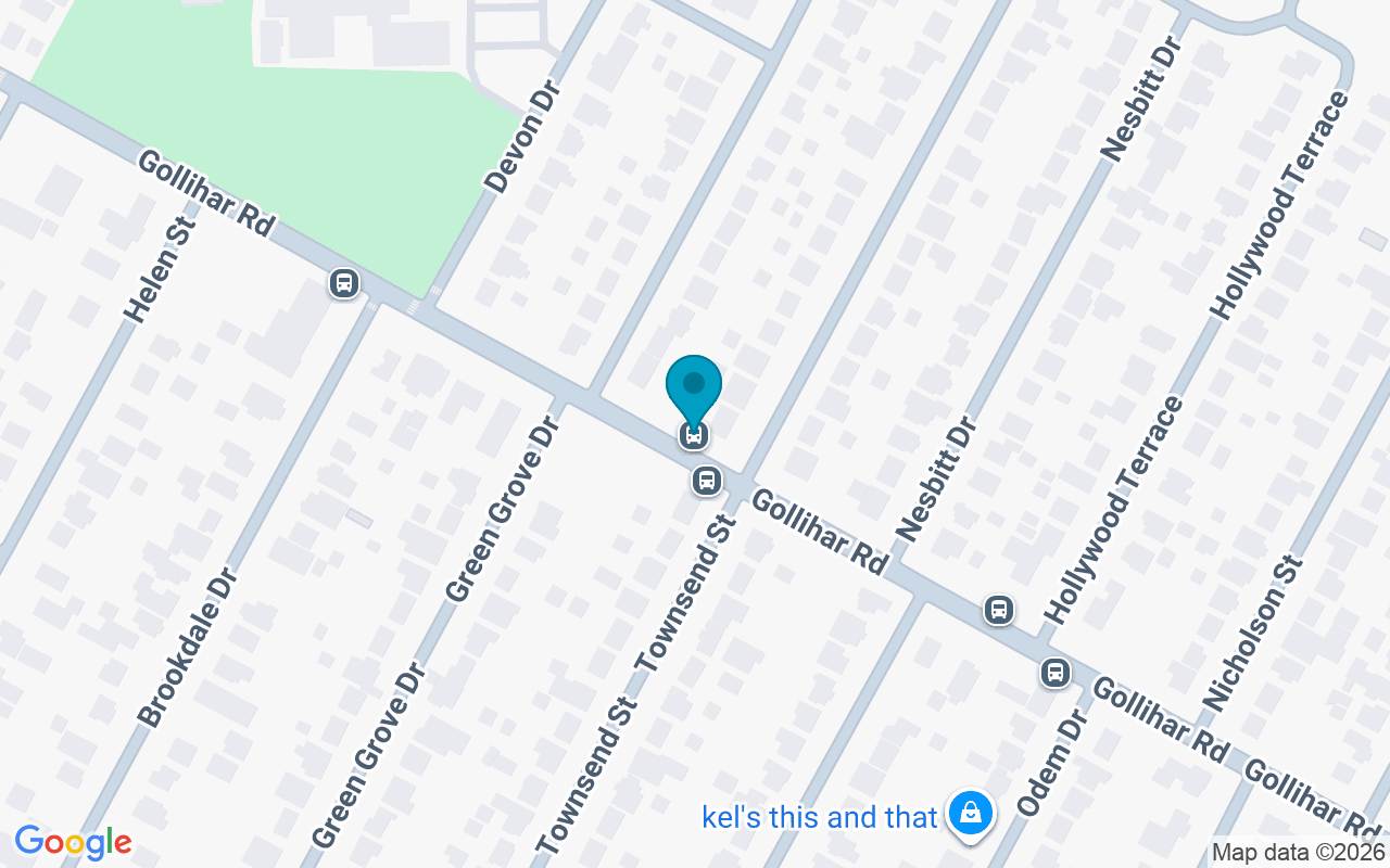 Map showing the location of Gollihar @ Townsend