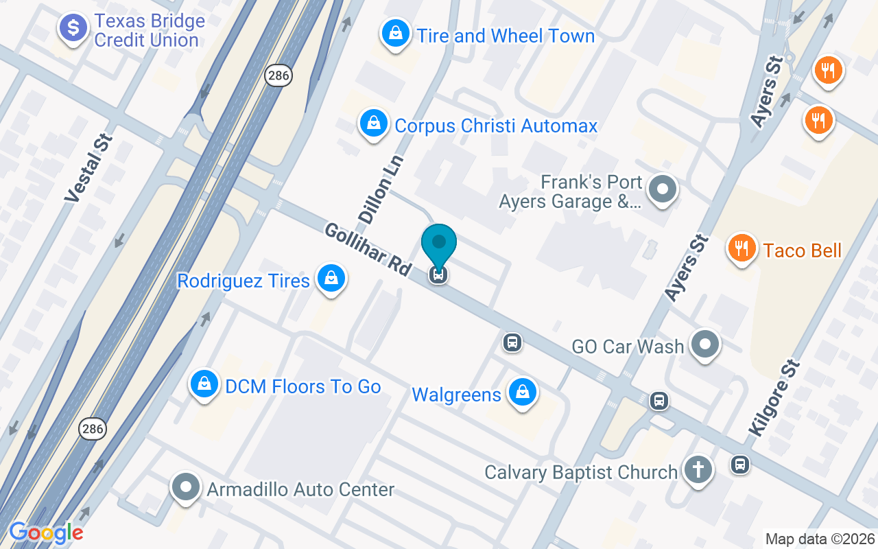 Map showing the location of Gollihar @ Dillon