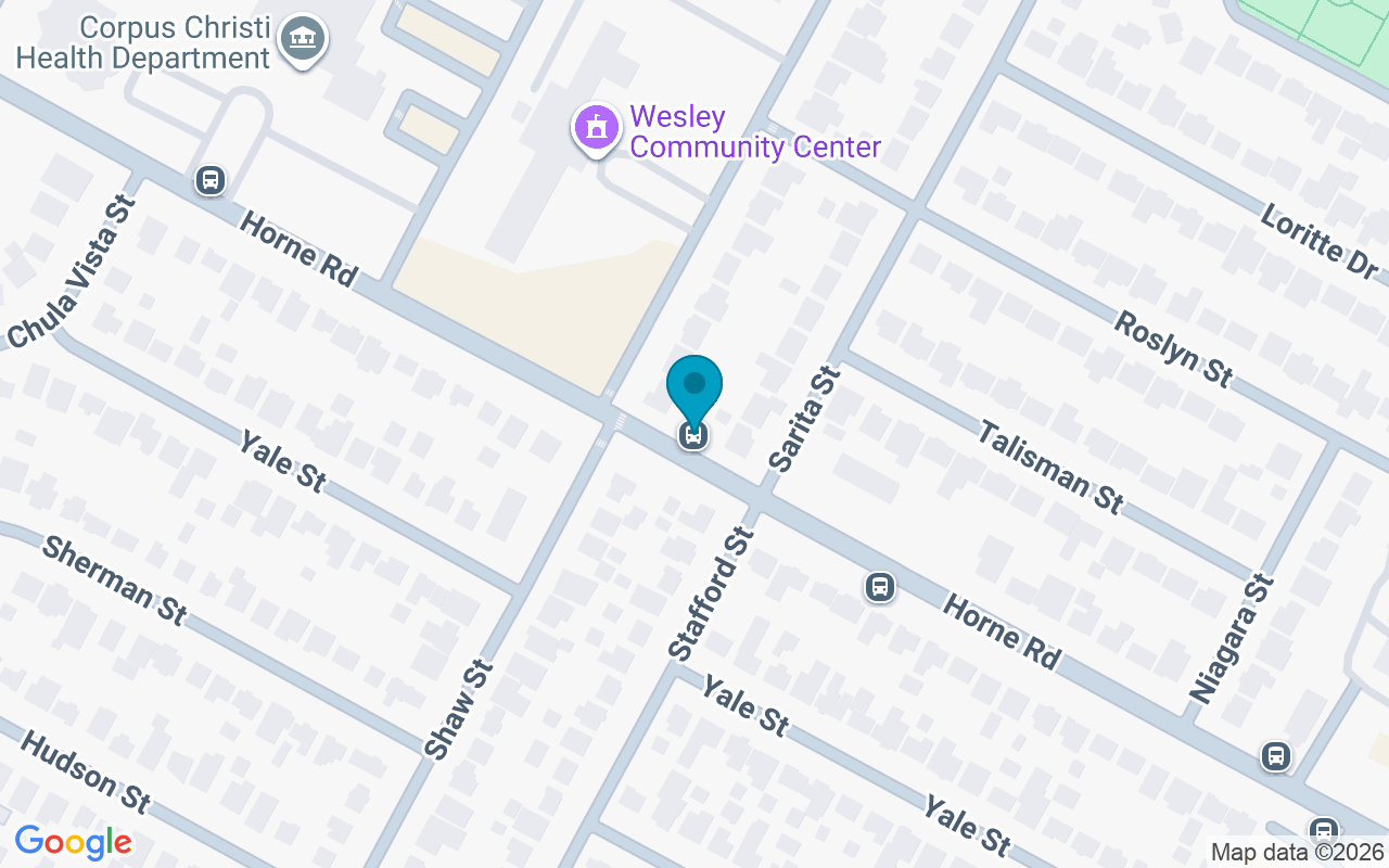 Map showing the location of 1802 Horne @ Sarita