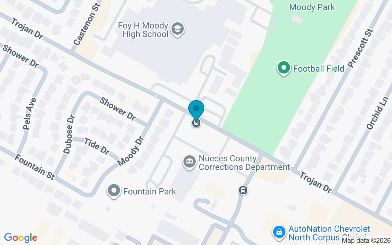 Map showing the location of Trojan @ Moody Hs