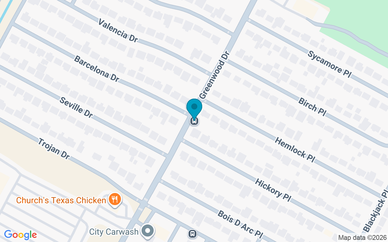 Map showing the location of Greenwood @ Hickory
