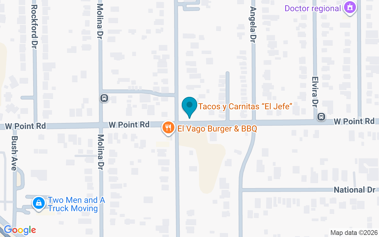 Map showing the location of West Point @ Barrera