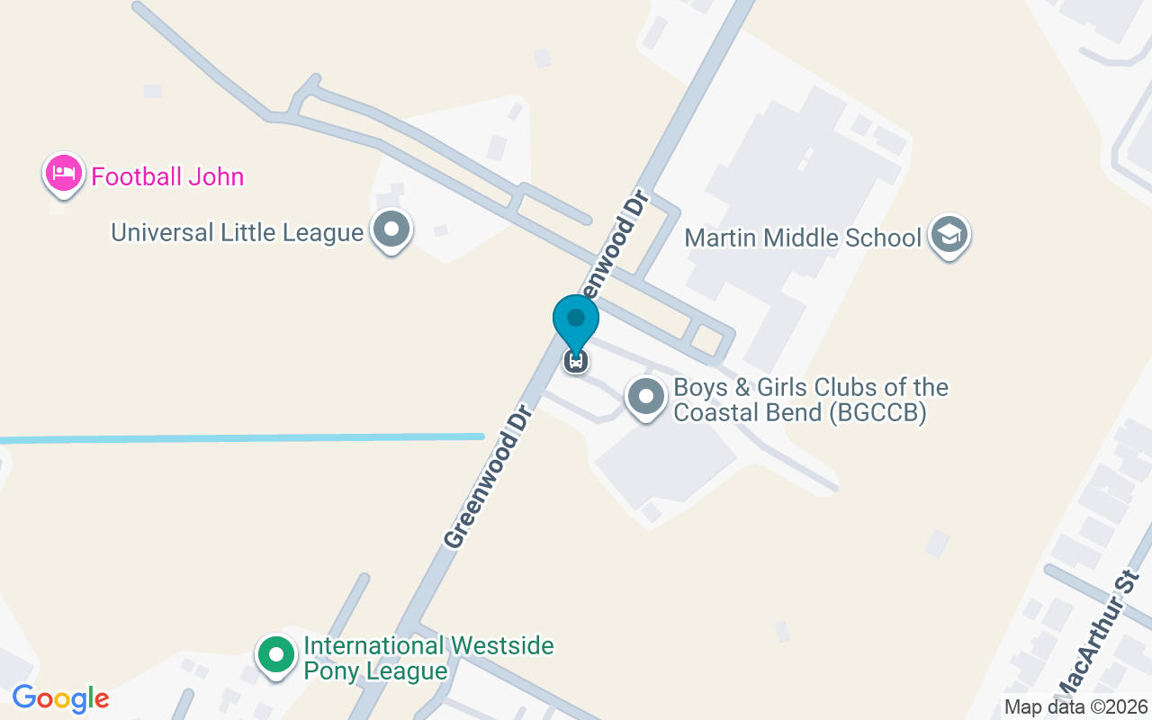 Map showing the location of Greenwood @