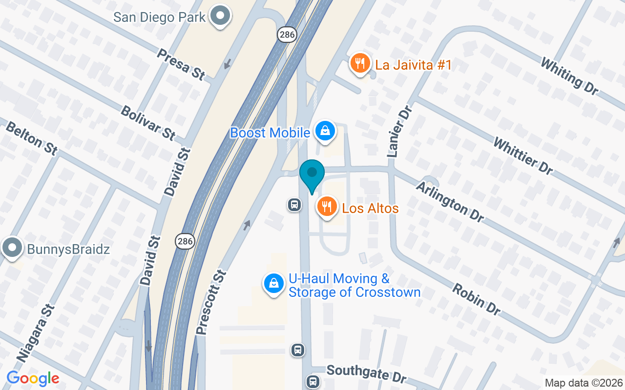 Map showing the location of 3302 Port @ Arlington