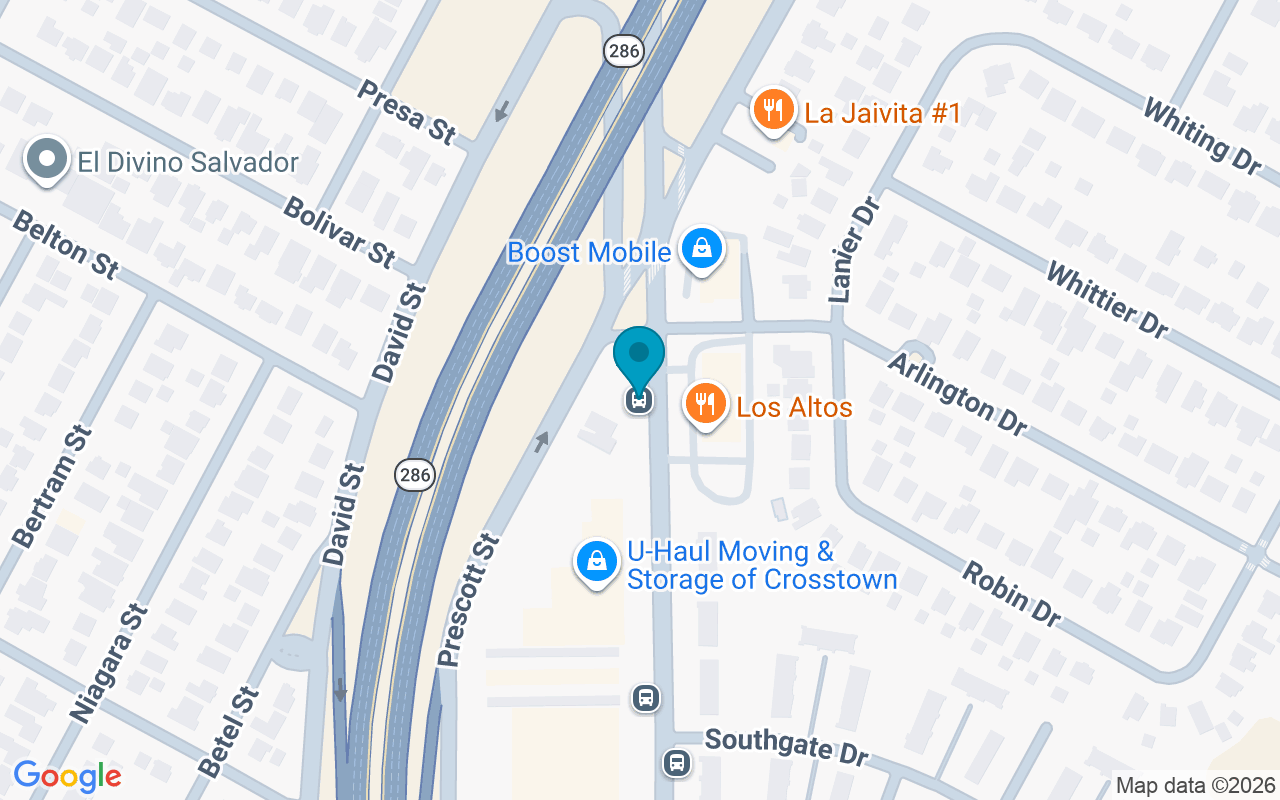 Map showing the location of 3301 Port @ Crosstown