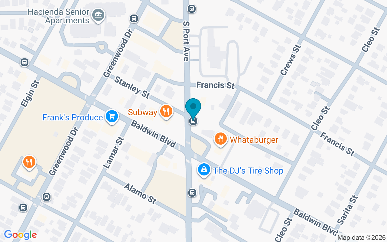 Map showing the location of Port @ Baldwin