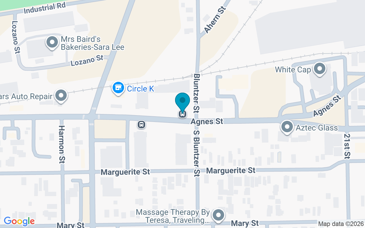 Map showing the location of Agnes @ Bluntzer
