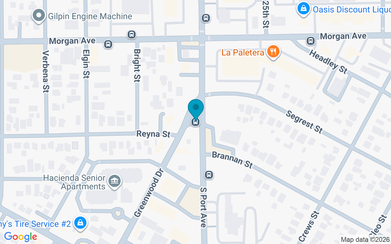 Map showing the location of Port @ Greenwood
