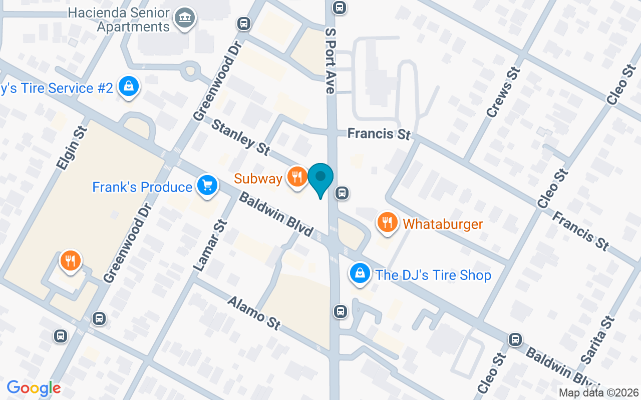 Map showing the location of Port @ Baldwin