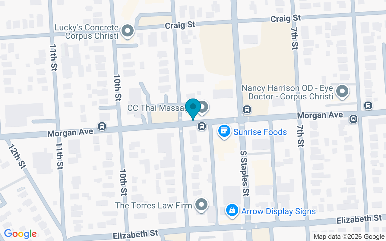 Map showing the location of Morgan @ Staples