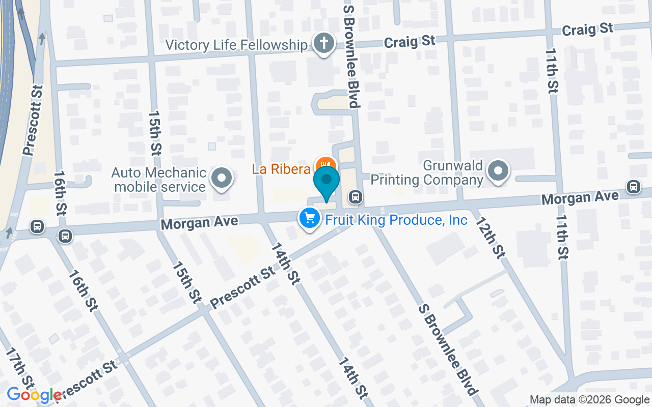 Map showing the location of Morgan @ Brownlee
