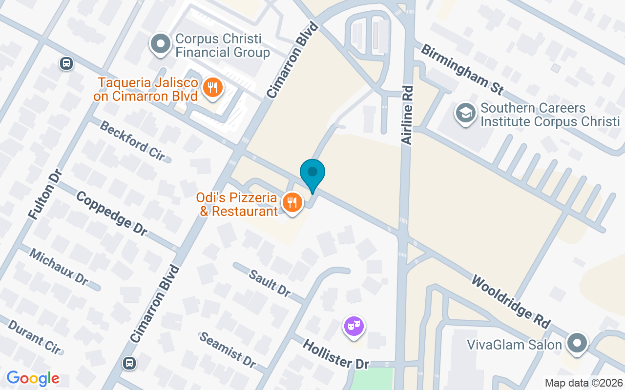 Map showing the location of Wooldridge @ Airline