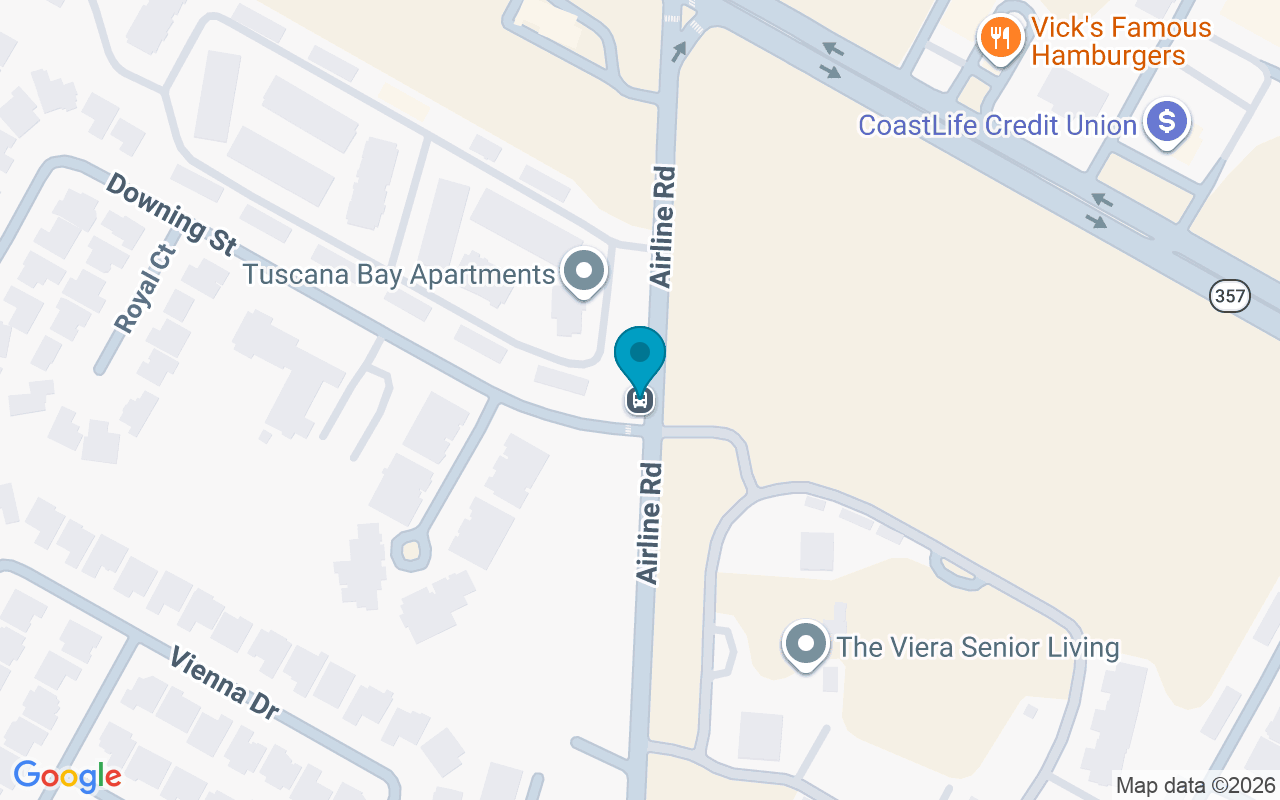 Map showing the location of Airline @ Downing