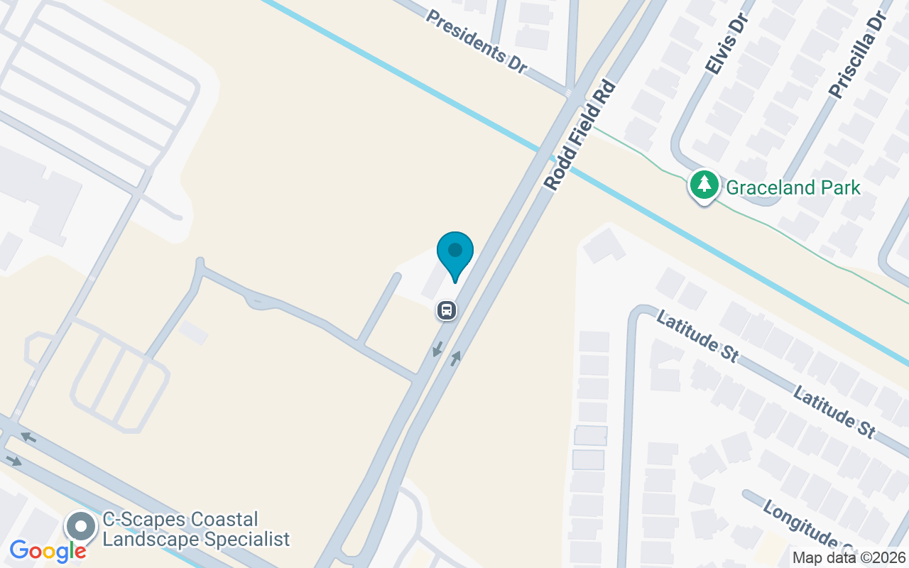 Map showing the location of Rodd Field @ Delmaroso