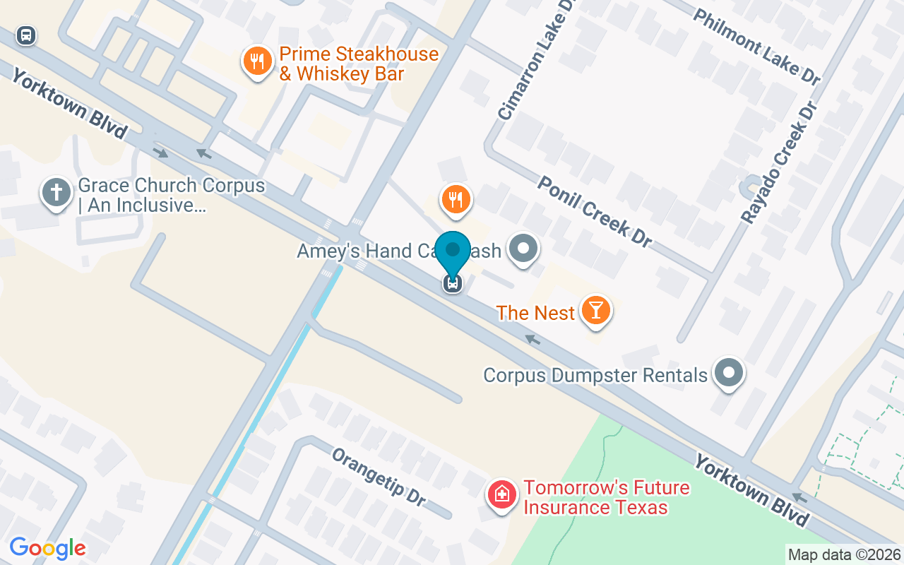 Map showing the location of Yorktown @ Cimarron