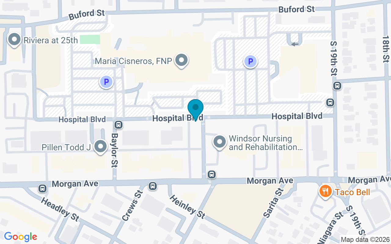 Map showing the location of Hospital @ Kokernot