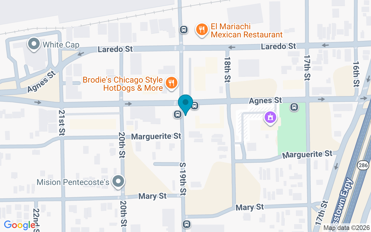 Map showing the location of 19th @ Agnes