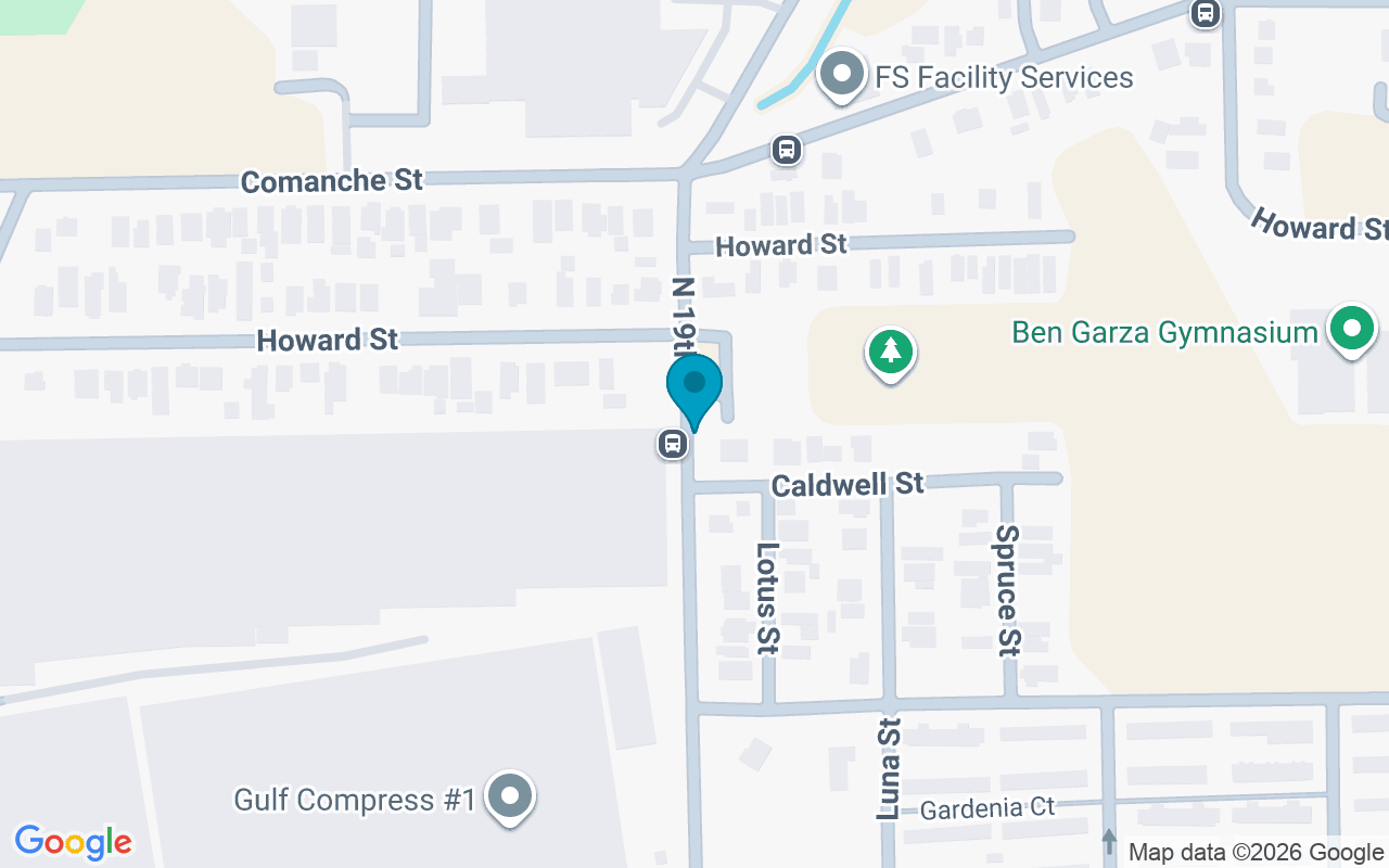 Map showing the location of 19th @ Caldwe
