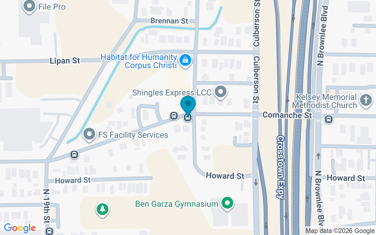 Map showing the location of Comanche @ Coke