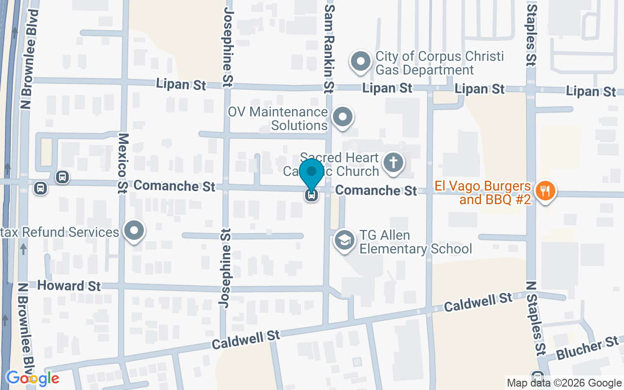 Map showing the location of Comanche @ Samrankin