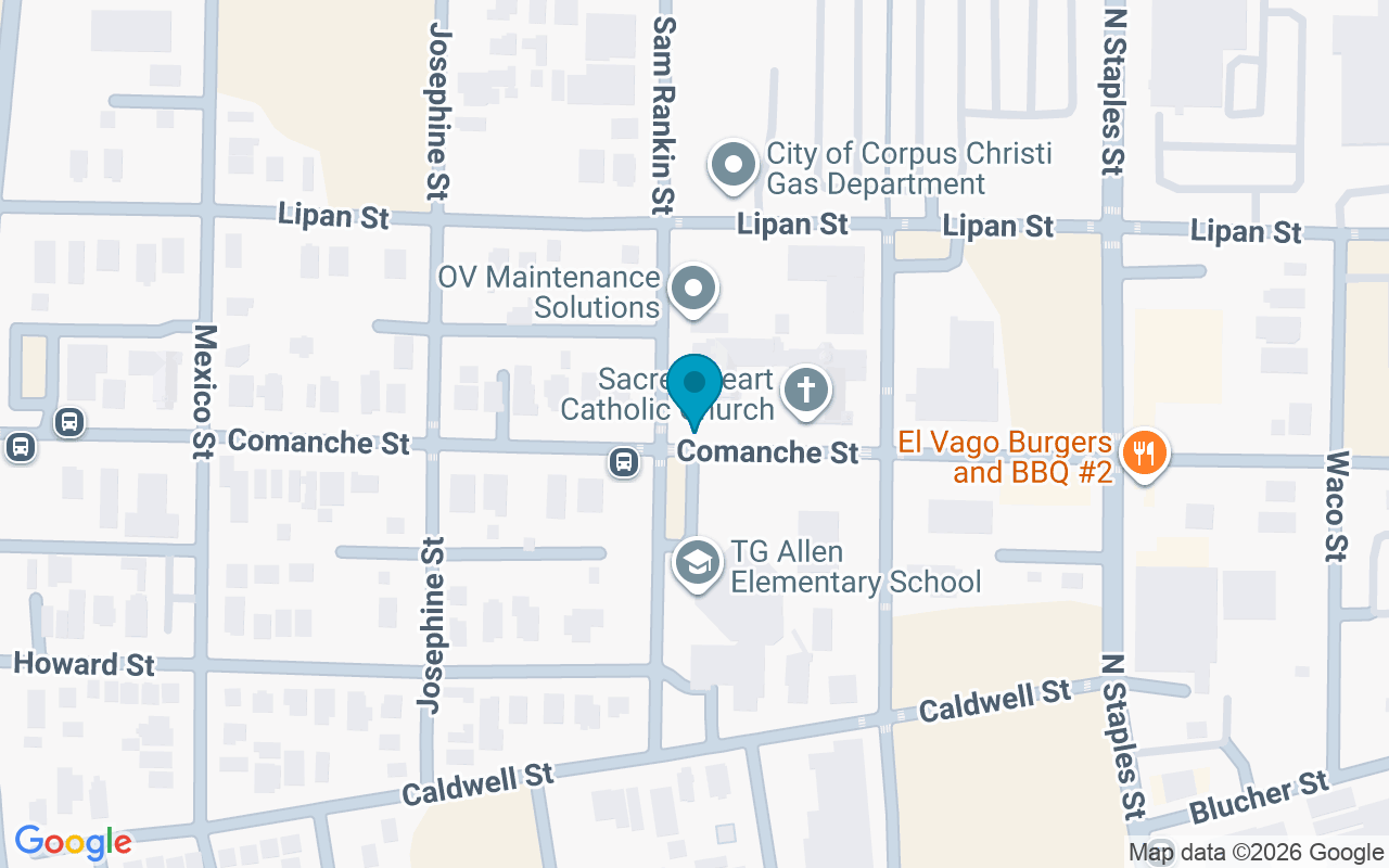 Map showing the location of Comanche @ Samrankin