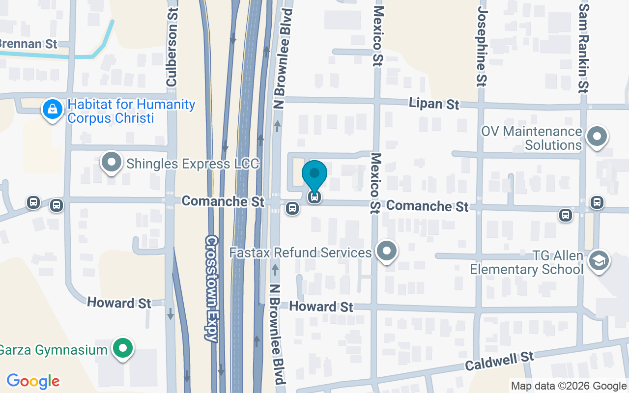 Map showing the location of Comanche @ Brownlee