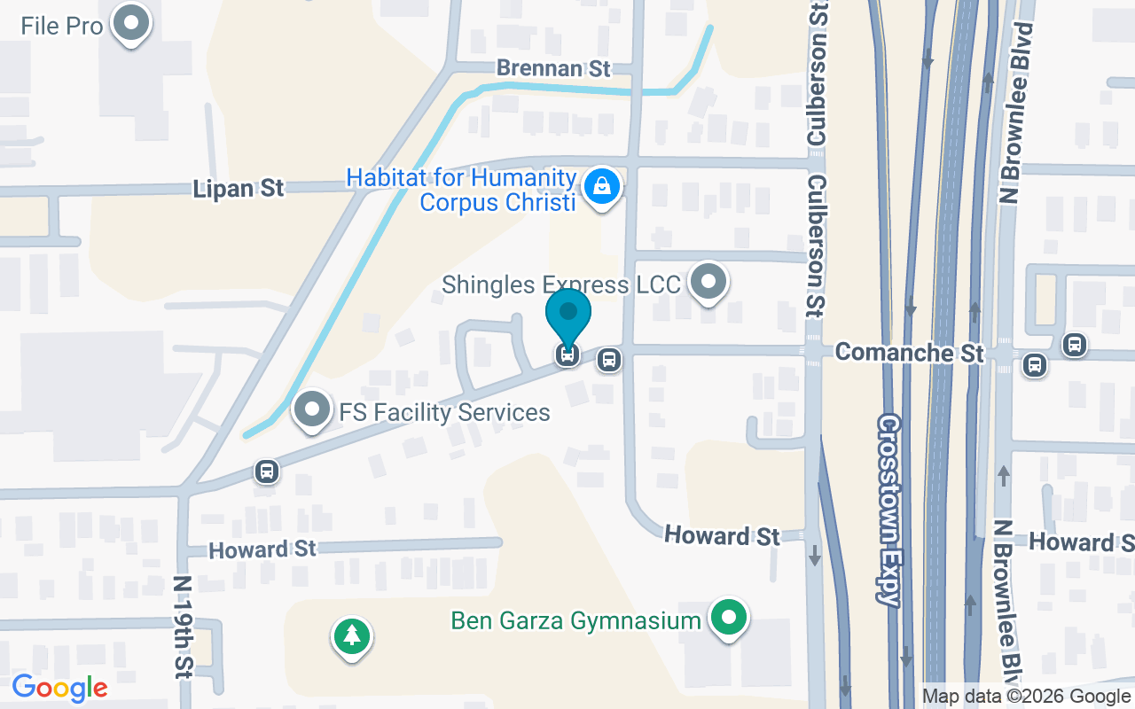 Map showing the location of Comanche @ Coke
