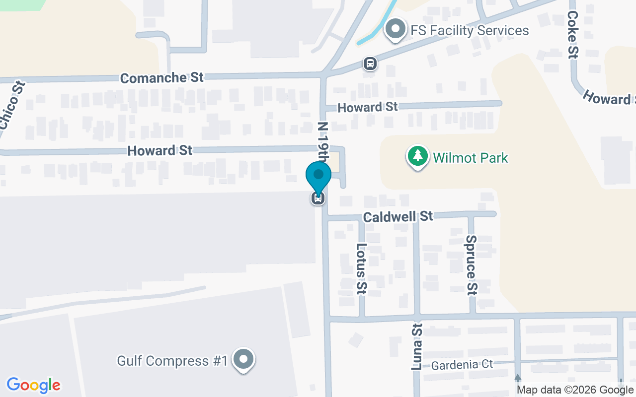 Map showing the location of 19th @ Howard