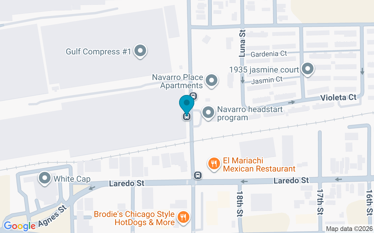 Map showing the location of 19th @ RR