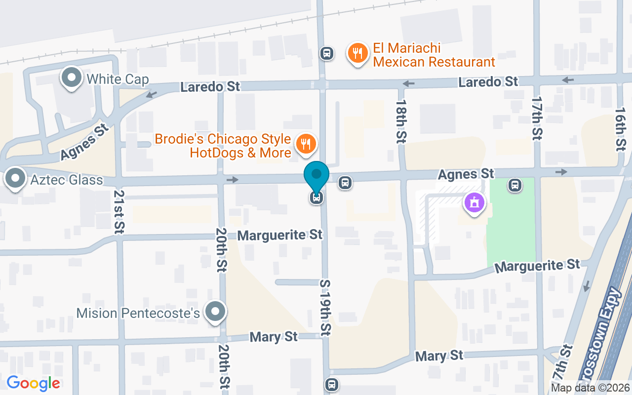 Map showing the location of 19th @ Agnes
