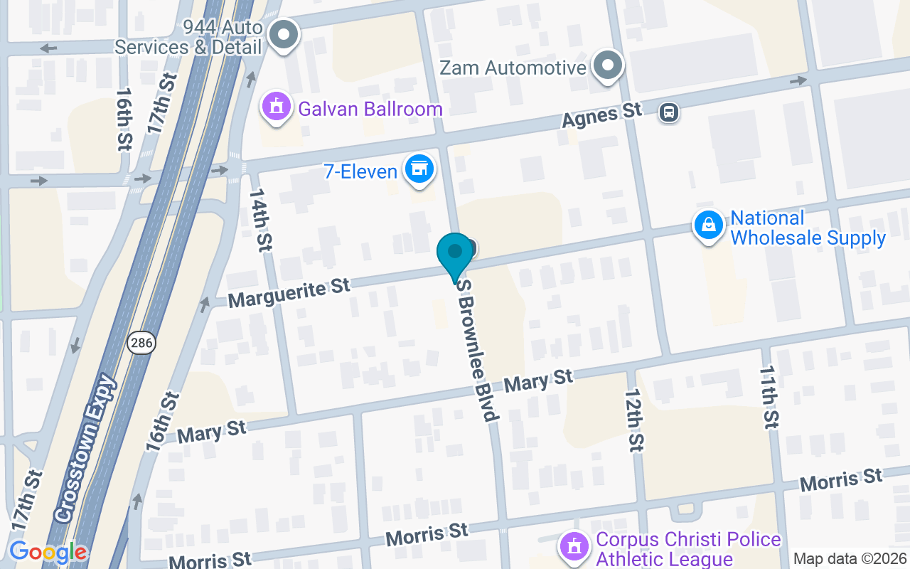 Map showing the location of Brownlee @ Marguerite