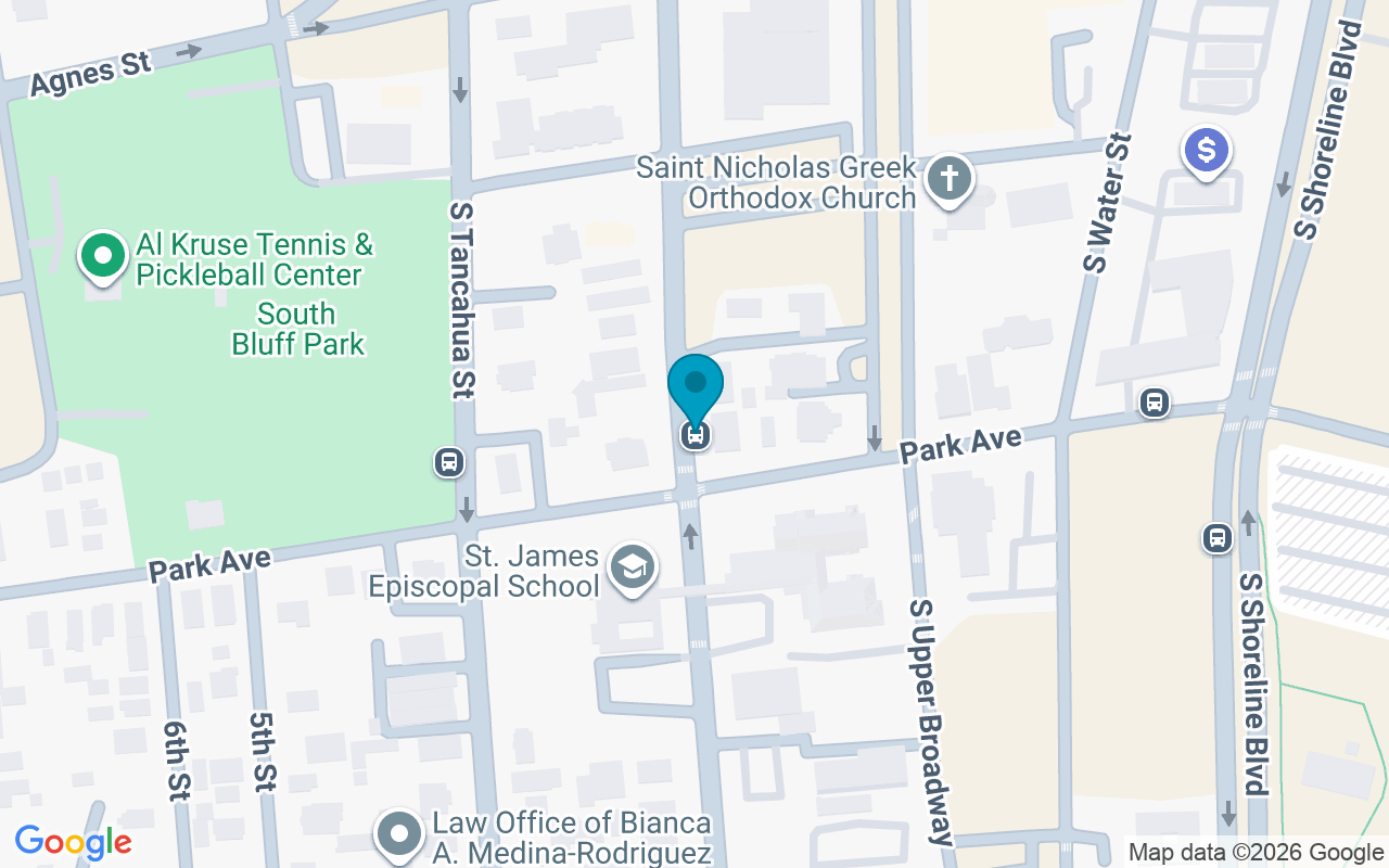 Map showing the location of Carancahua @ Park