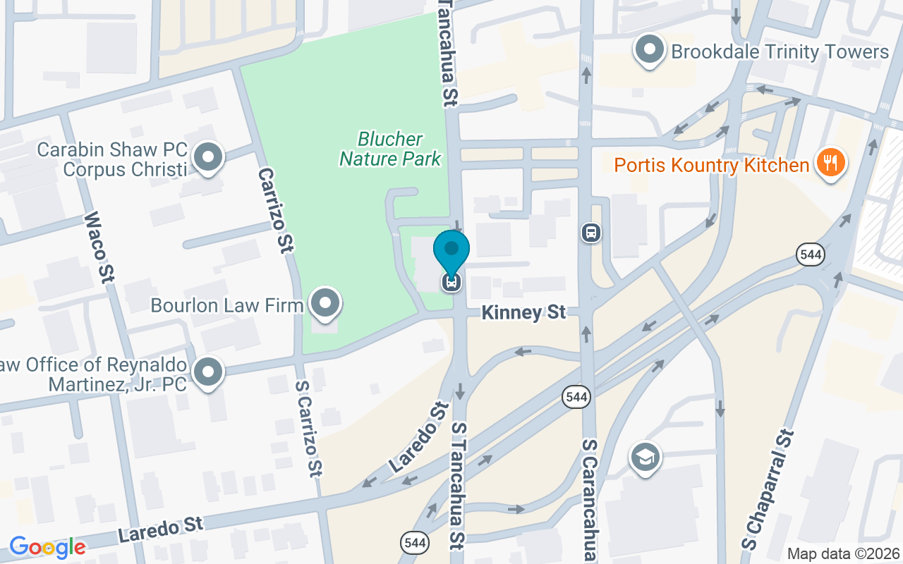 Map showing the location of Tancahua @ Kinney