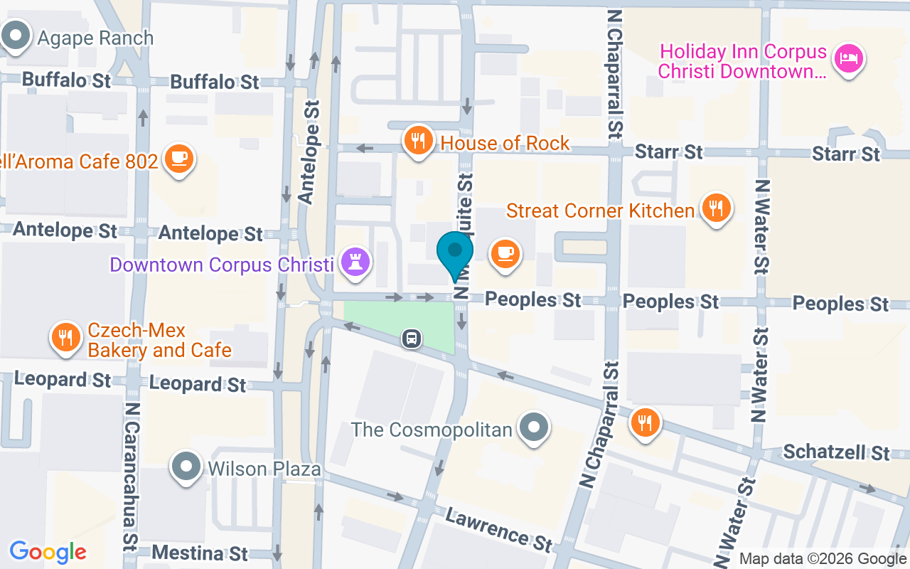 Map showing the location of Mesquite @ Peoples