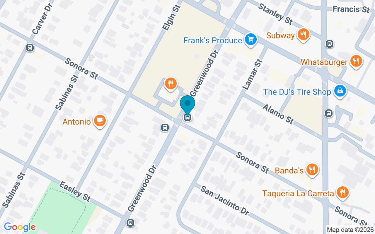 Map showing the location of Greenwood @ Sonora