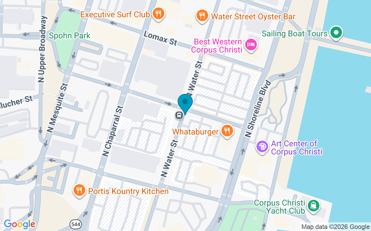 Map showing the location of Water @ John Sartain