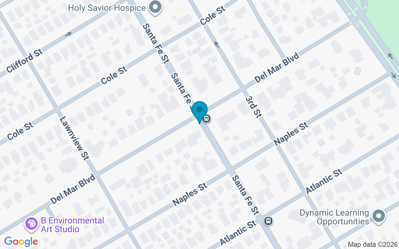 Map showing the location of Santa Fe @ Delmar